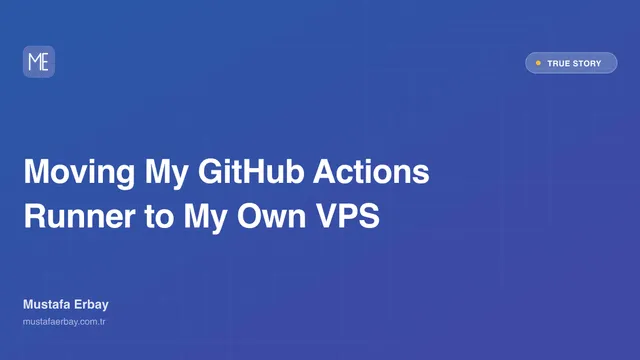 Moving My GitHub Actions Runner to My Own VPS — true story cover image