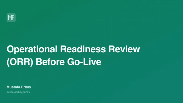 Operational Readiness Review (ORR) Before Go-Live — cover image