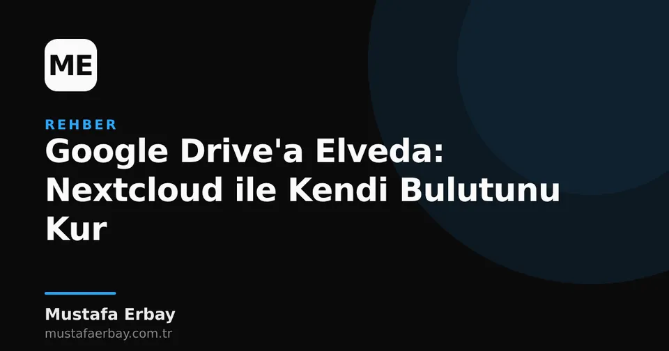 Kendi sunucusunda çalışan Nextcloud arayüzü, bulut simgesi ve veri güvenliğini temsil eden kilit sembolleri
