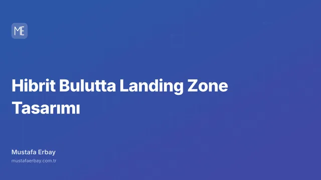 Hibrit Bulutta Landing Zone Tasarımı — kapak görseli