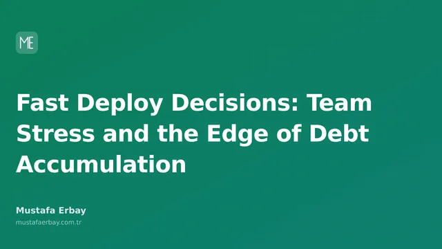 A team member's computer screen balancing speed and reliability in deploy processes