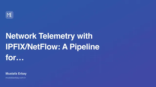 Network Telemetry with IPFIX/NetFlow: A Pipeline for DDoS and Capacity — cover image