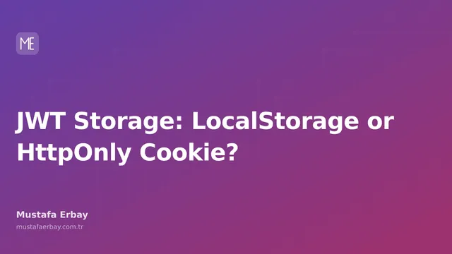 Visual comparing JWT tokens stored in LocalStorage and HttpOnly Cookies.