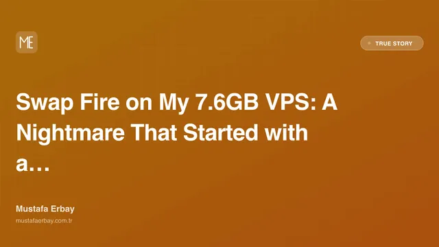 Swap Fire on My 7.6GB VPS: A Nightmare That Started with a Kernel — true story cover image
