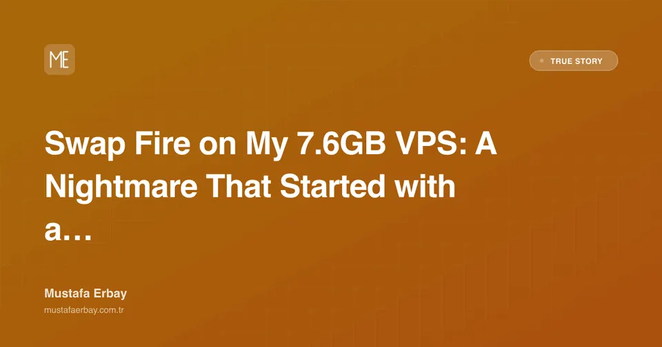 Swap Fire on My 7.6GB VPS: A Nightmare That Started with a Kernel — true story cover image