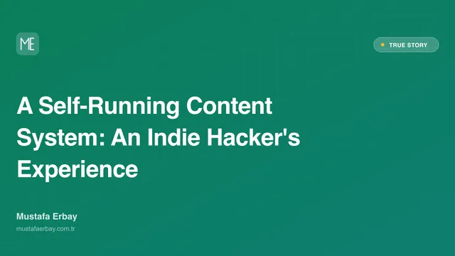 A Self-Running Content System: An Indie Hacker's Experience — true story cover image