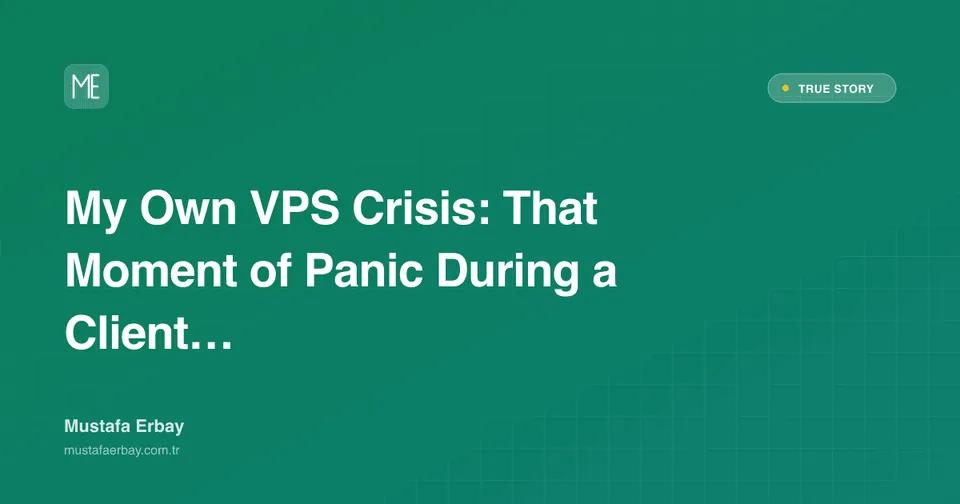 My Own VPS Crisis: That Moment of Panic During a Client Meeting — true story cover image