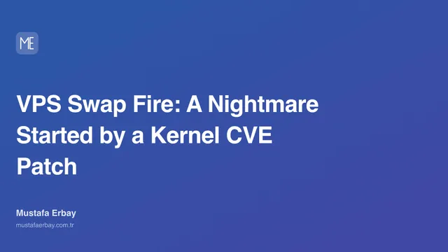VPS Swap Fire: A Nightmare Started by a Kernel CVE Patch — cover image