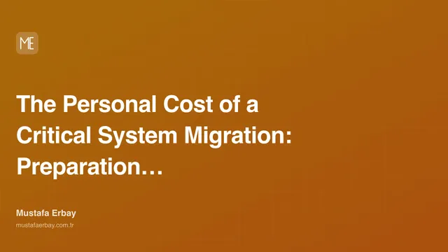 The Personal Cost of a Critical System Migration: Preparation and… — cover image