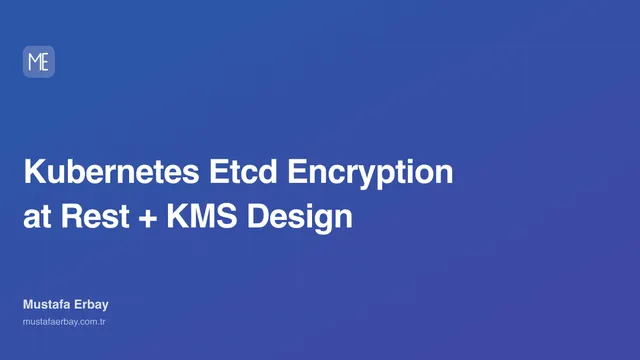 Kubernetes Etcd Encryption at Rest + KMS Design — cover image