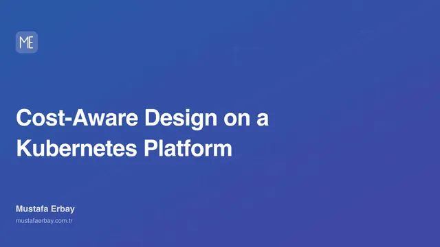 Cost-Aware Design on a Kubernetes Platform — cover image