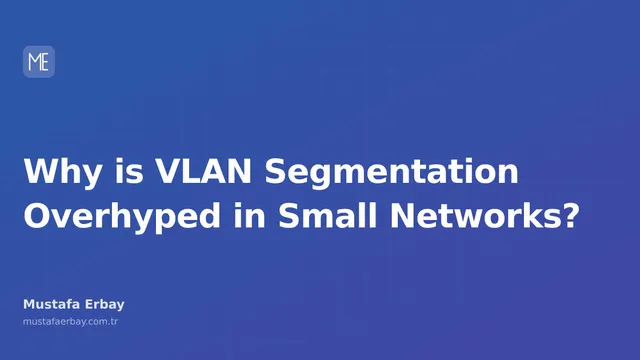 Technical visual showing network cables and VLAN connections on a switch