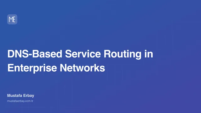 DNS-Based Service Routing in Enterprise Networks — cover image