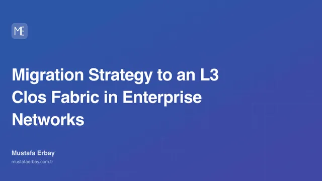 Migration Strategy to an L3 Clos Fabric in Enterprise Networks — cover image