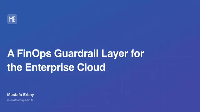 A FinOps Guardrail Layer for the Enterprise Cloud — cover image