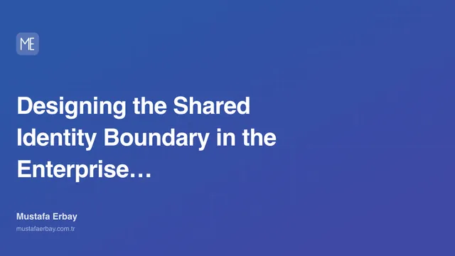Designing the Shared Identity Boundary in the Enterprise Cloud — cover image