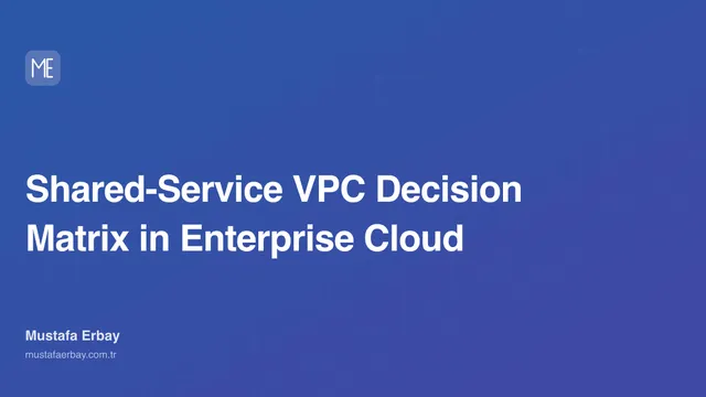 Shared-Service VPC Decision Matrix in Enterprise Cloud — cover image