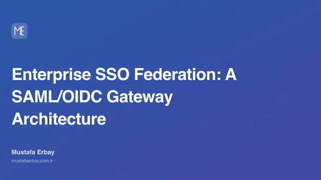 Enterprise SSO Federation: A SAML/OIDC Gateway Architecture — cover image