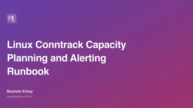 Linux Conntrack Capacity Planning and Alerting Runbook — cover image