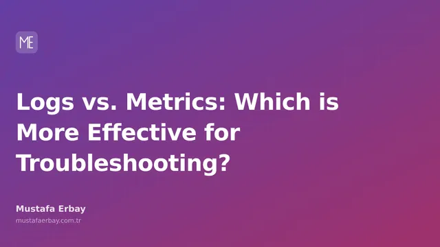 An image comparing logs and metrics for troubleshooting in systems.