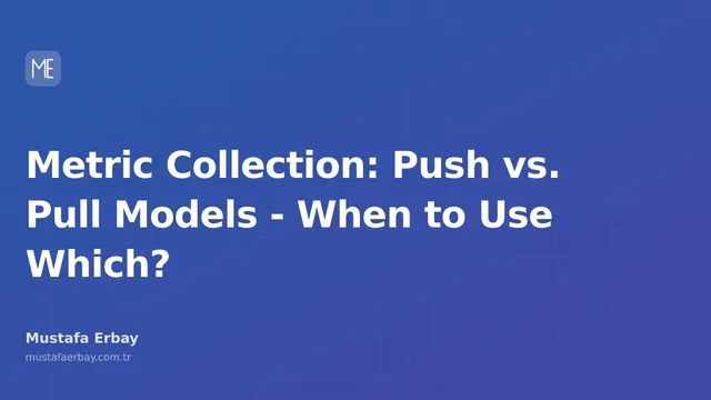 A graphic comparing Push and Pull models for metric collection.
