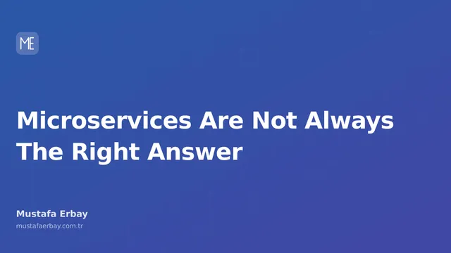 Microservice clouds with complex connections on one side, a simpler monolithic structure on the other