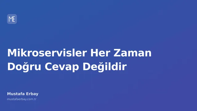 Bir yanda karmaşık bağlantıları olan mikroservis bulutları, diğer yanda daha sade bir monolitik yapı