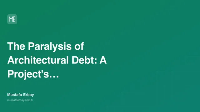 The Paralysis of Architectural Debt: A Project's Silent Death — cover image