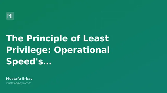 An abstract visual representing the balance between the principle of least privilege and operational speed.
