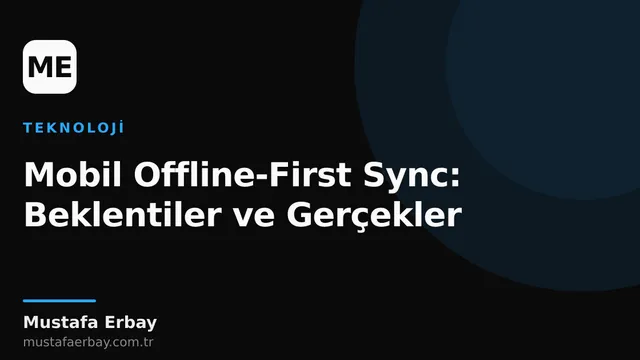 Bir mobil cihazın ekranında çevrimdışı senkronizasyon durumu gösteren bir arayüz.