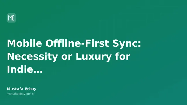 A synchronization bar and an offline mode icon on a mobile device screen