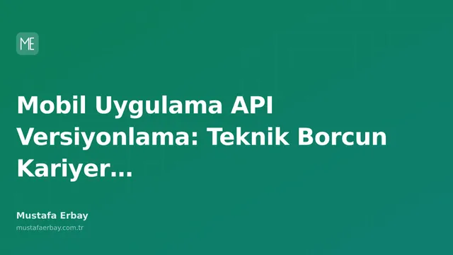 Mobil uygulama API versiyonlama kavramını anlatan soyut bir görsel