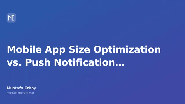 Graphic showing a balance between mobile app icon, size icon, and notification bell icon