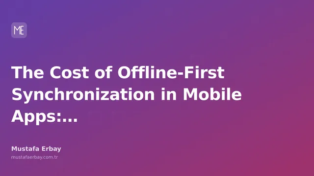 A graph illustrating the cost of offline-first synchronization