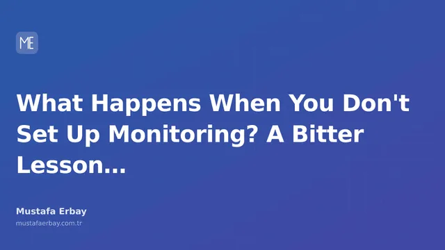 Flashing lights and alert messages on a screen in a dark server room symbolize the importance of monitoring and the consequences of its absence.
