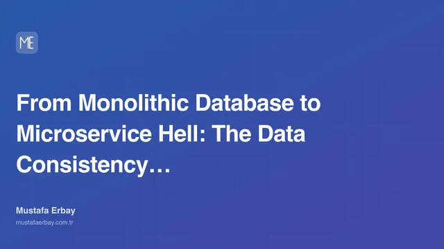 From Monolithic Database to Microservice Hell: The Data Consistency… — cover image