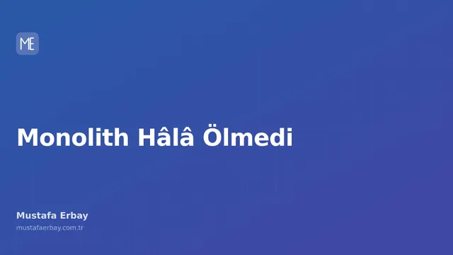 Eski ama sağlam taş bloklardan yapılmış monolitik bir yapı resmi