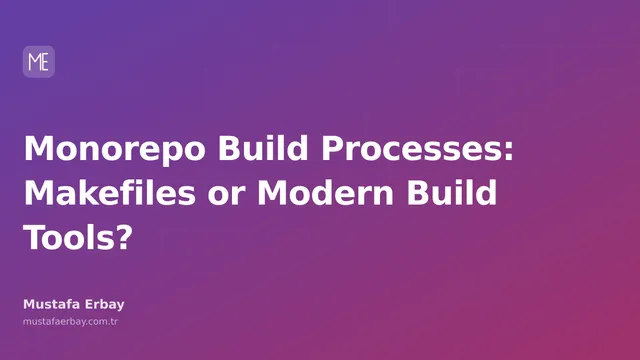 An abstract visual representing a monorepo structure and different build tools.
