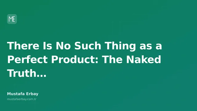 A piece of paper with 'Perfect Product' written on it, along with scattered notes, pens, and a cup of coffee on a desk.