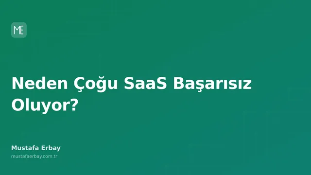Birkaç başarısız SaaS girişimi ikonunun yanında, yükselen bir başarı grafiği.