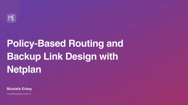 Policy-Based Routing and Backup Link Design with Netplan — cover image