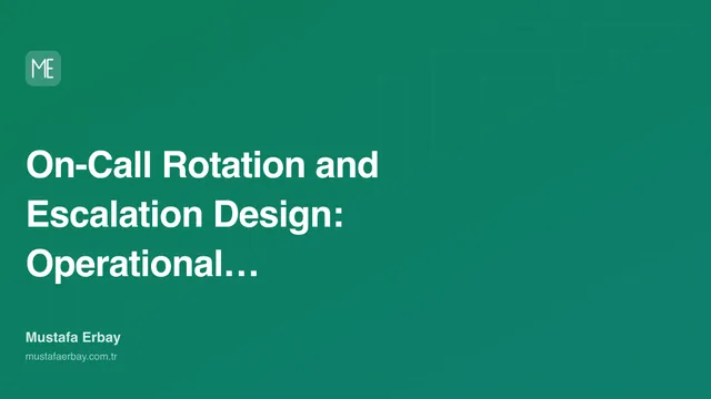 On-Call Rotation and Escalation Design: Operational Calm — cover image