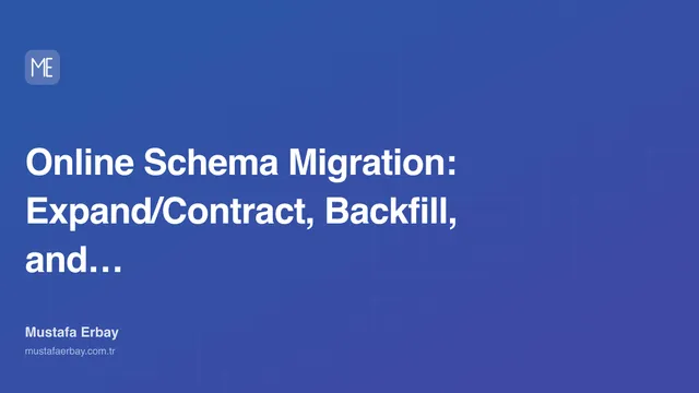 Online Schema Migration: Expand/Contract, Backfill, and Dual Write — cover image