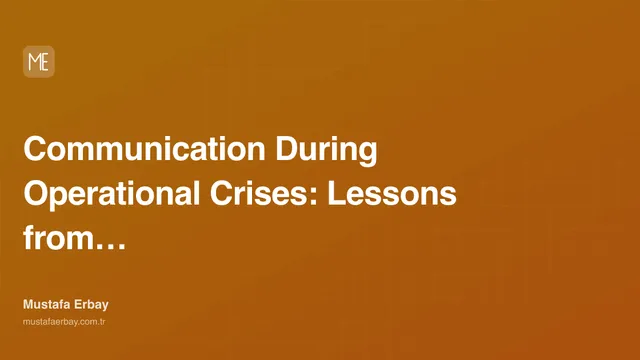 Communication During Operational Crises: Lessons from the Field — cover image