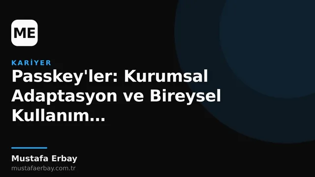 Dijital kimlik doğrulama kavramını temsil eden bir anahtar ve kilit simgesi, Passkey'lerin gelecekteki rolünü vurguluyor.