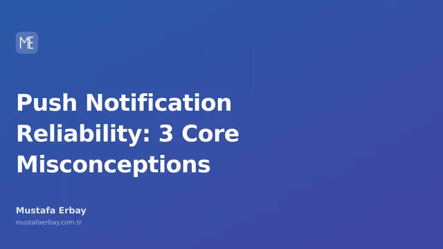 A push notification bubble appearing on a mobile device screen, accompanied by a shield icon representing reliability.