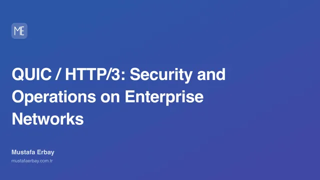 QUIC / HTTP/3: Security and Operations on Enterprise Networks — cover image