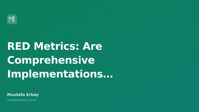 A graph showing system performance and icons representing RED metrics