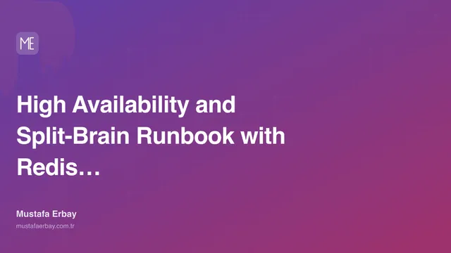 High Availability and Split-Brain Runbook with Redis Sentinel — cover image