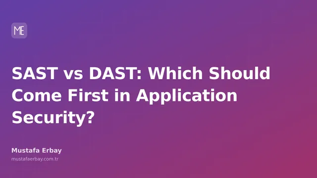 Diagram comparing SAST and DAST application security testing methods
